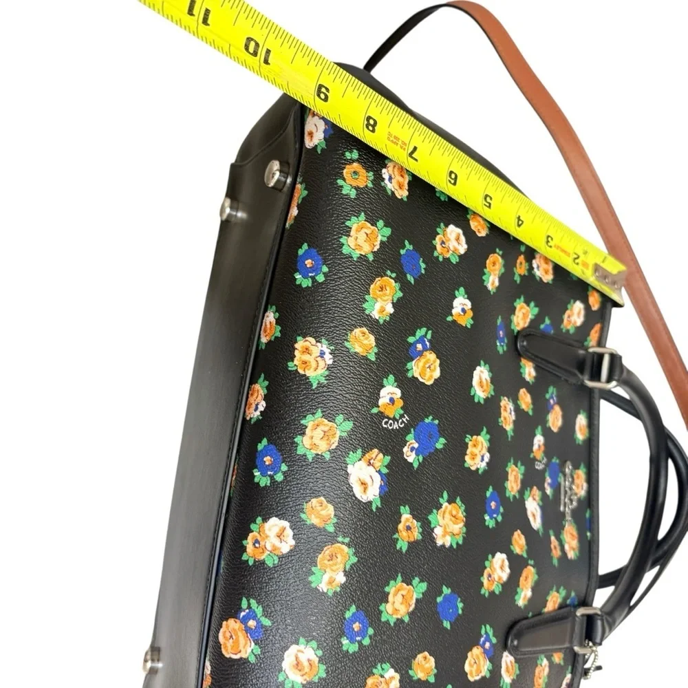 COACH F 57629 FLORAL MULTI CILOR TOTE HANDBAG SHOULDER bag